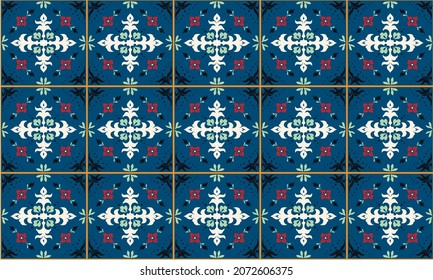 pattern, talavera, azulejo, floral, mediterranean, spanish, abstract, ancient, background, blue, border, brown, ceramic, culture, decoration, ethnic, flower, folk, folklore, folkloric, frame, geometry