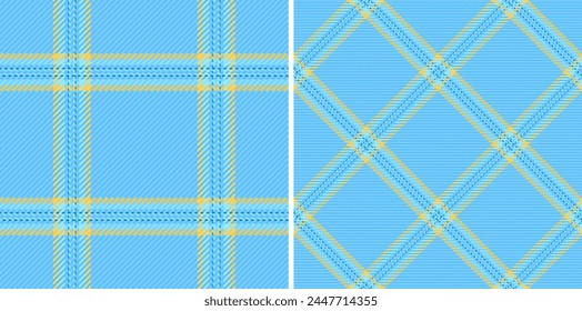 Pattern tartan seamless of background vector fabric with a texture check plaid textile set in happy colors.