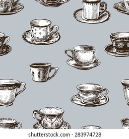 pattern of the teacups