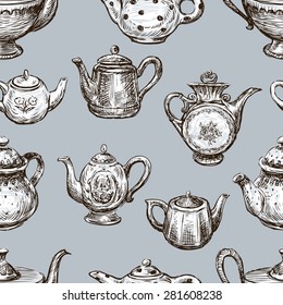 pattern of the teapots