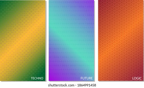 Pattern with technology theme for background
