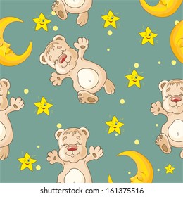 pattern with teddy bear