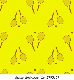 pattern, tennis, rackets, sport, fitness, ball, design, active, illustration, photo print, stylish, fashionable, beautiful, illustration, decor, element, design, graphics, for fabric, wallpaper, cover