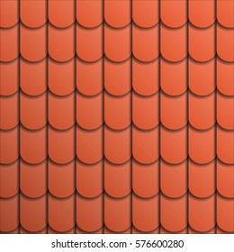 Pattern terracotta roof tile. Abstract background.