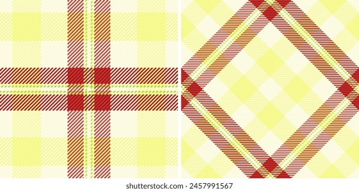 Pattern textile background of vector plaid tartan with a texture fabric seamless check. Set in christmas colors. Stylish oilcloth for kitchen decor.