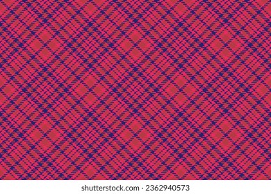Muster Textilien aus nahtlosem Tartan-Vektor mit einer Textur prüfen Hintergrund in Rot-und Blau-Farben.