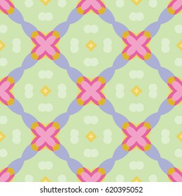 Pattern for textile, pattern fills, web page background, surface textures. Abstract geometric backdrop. Vector illustration. 