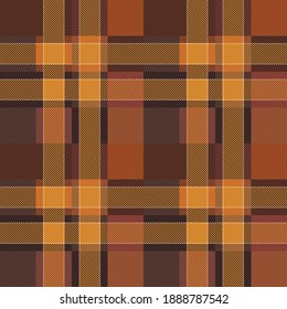 Patrón textil sin costura textil de textura vectorial de estrías tartan. decoración de moda