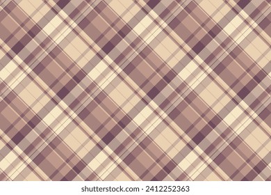 Pattern textile tartan of plaid texture seamless with a check background fabric vector in pastel and light colors.