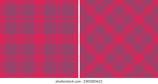 Pattern textile texture. Check background tartan. Plaid fabric seamless vector in set.