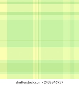 Pattern texture background of plaid textile vector with a fabric seamless tartan check in green and lime colors.