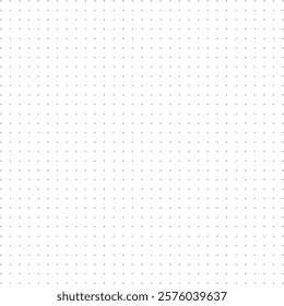 Pattern texture for bullet journal. Dotted squared grid graph paper. Mathematics pattern. Notebook sheet blank. Dotted background. Printable typography template for making notebooks production.