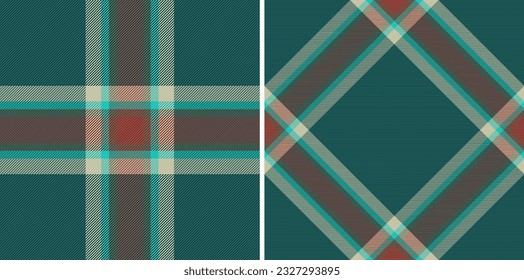 Muster Texturprüfung der Textil-Tartan-Gewebe mit einem Vektorhintergrund nahtlos in modischen Farben gesetzt.