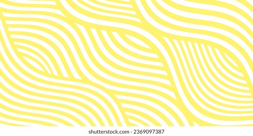 Muster Textur der chinesischen Nudeln, Spaghetti, Nudeln oder Ramen Nudeln. Vektorgrafik.