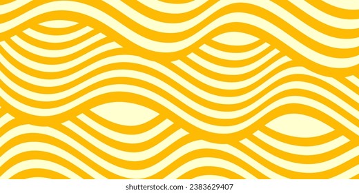 Pattern texture of Chinese noodles, Spaghetti, pasta or Ramen noodles. Vector illustration.