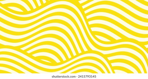 Pattern texture of Chinese noodles, Spaghetti, pasta or Ramen noodles. Vector illustration.