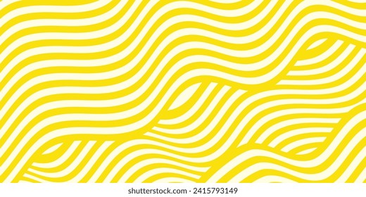 Pattern texture of Chinese noodles, Spaghetti, pasta or Ramen noodles. Vector illustration.