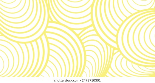 Textura de patrón de fideos chinos, espagueti, pasta o fideos ramen. Ilustración vectorial.