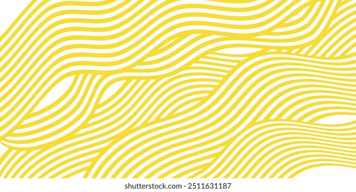 Pattern texture of Chinese noodles, Spaghetti, pasta or Ramen noodles. Vector illustration.