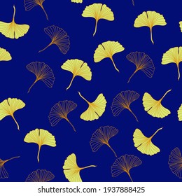 pattern and texture with ginkgo leafs