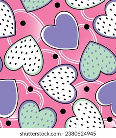 pattern texture love colorful girl