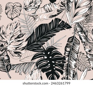 pattern texture palm leaves nature palm