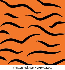pattern texture tiger orange stripe repeated seamless black jungle safari	