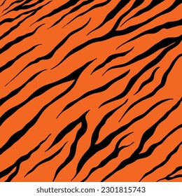 pattern texture tiger orange stripe repeated seamless black background texture tiger stripe vector