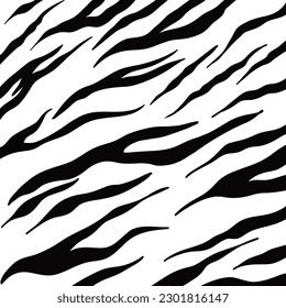 pattern texture tiger orange stripe repeated seamless black background texture tiger stripe vector