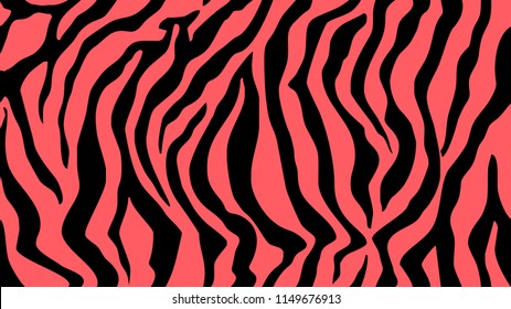 Pattern Texture Tiger Pink Stripe Repeated Seamless Black Jungle Safari Print