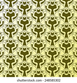 pattern thai art poppy flower