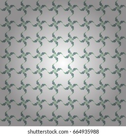 Pattern thai silk style vector design for print, fabric or textile. Line thai seamless pattern in neutral colors on a white backdrop. Traditional Thailand background and texture with grid.