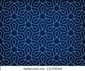 Pattern with thin curl lines and scrolls. Monochrome geometric simless abstract line pattern. Decorative lattice.
