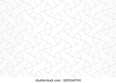 Patrón con delgadas y elegantes líneas curvadas y pétalos formando papel pintado ornamental floral. Resumen de textura monocromática vectorial con línea fina y sin fin. Fondo geométrico transparente. Diseño minimalista.