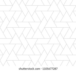 Pattern with thin lines, poligons and geometric shapes. Seamless linear swatch. Stylish fractal texture. Abstract arabic background.