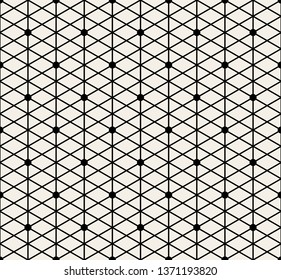 Pattern with thin lines, polygons and geometric shapes. Seamless linear print. Stylish fractal texture. Abstract modern background.