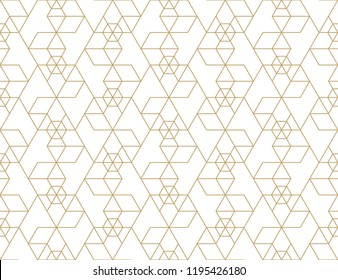 Pattern with thin straight lines and geometric shapes on white background. Abstract linear stylish texture. Monochrome modern background. Linear graphic illustration.