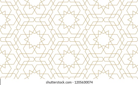 Pattern with thin straight lines and geometric shapes. Abstract seamless texture. Stylish monochrome background. Vector rapport for swatches.