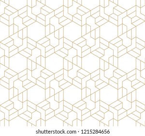Pattern with thin straight lines and geometric shapes on white background. Abstract linear stylish texture. Monochrome modern background. Linear graphic illustration.