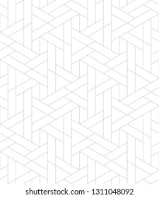 Pattern with thin straight lines and geometric shapes on white background. Abstract linear stylish texture. Monochrome modern background. Linear graphic illustration. White texture.