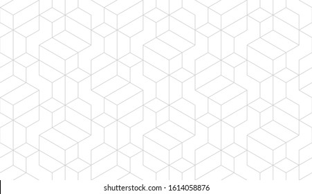 Pattern with thin straight lines and geometric shapes on white background. Abstract linear stylish texture. Monochrome modern background. Linear graphic illustration.
