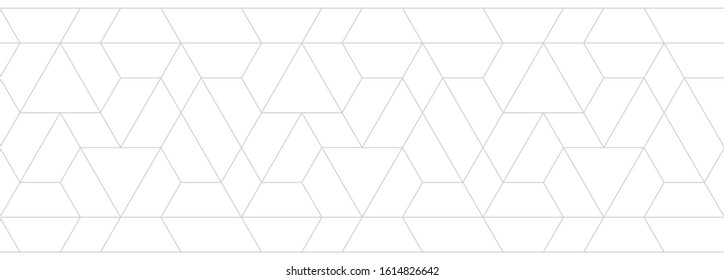 Pattern with thin straight lines and geometric shapes on white background. Abstract linear stylish texture. Monochrome modern background. Linear graphic illustration.