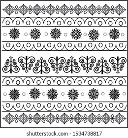 Pattern for those who like the combination of black and white