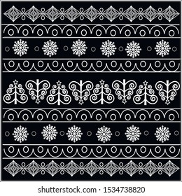 Pattern for those who like the combination of black and white