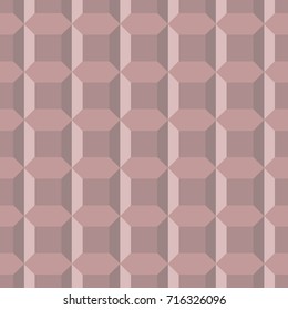 pattern of three-dimensional shapes of a chocolate bar with textures