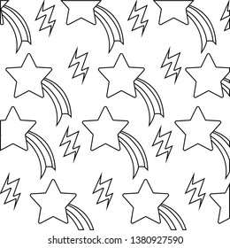 pattern of thunderbolts and shooting stars