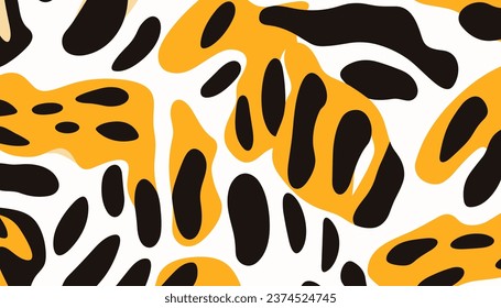 Patrón con rayas de tigre. Resumen de la huella animal. Ilustración del vector