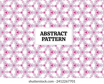 pattern tile abstract fabric ornamental handrawn colors pink