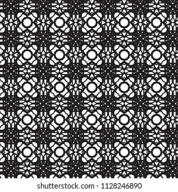 Pattern tile with mandala art. Oriental vector background.Perfect for printing on fabric or paper. 