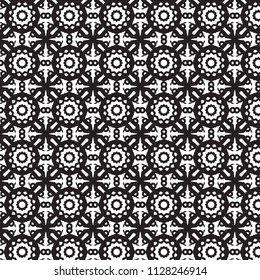 Pattern tile with mandala art. Oriental vector background.Perfect for printing on fabric or paper. 